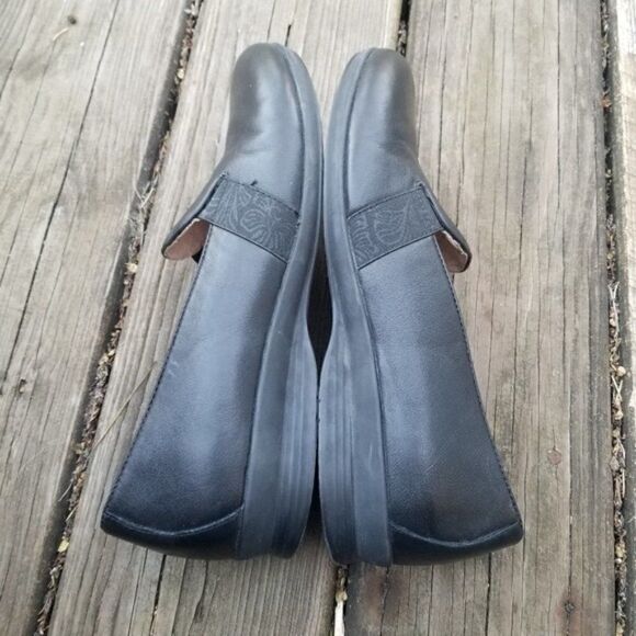 Dansko Addy Black Nappa Leather Smoking Loafers 42 - Picture 4 of 10